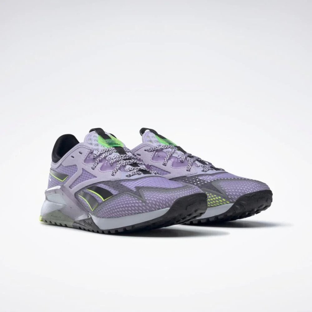 Reebok Women's Purple Grey Nano X2 Tr Adventure Training Running Shoes HP9230